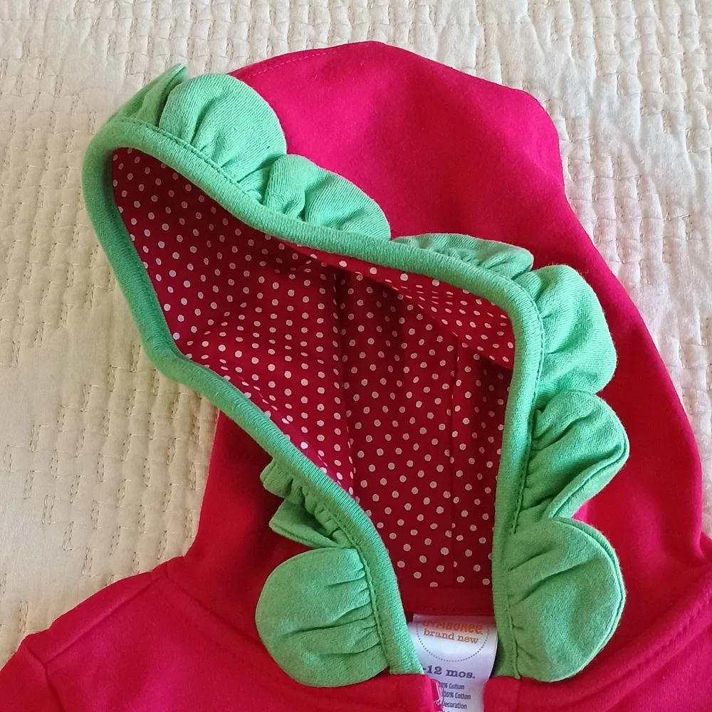 🆕 Gymboree Adorable Strawberry Hoodie